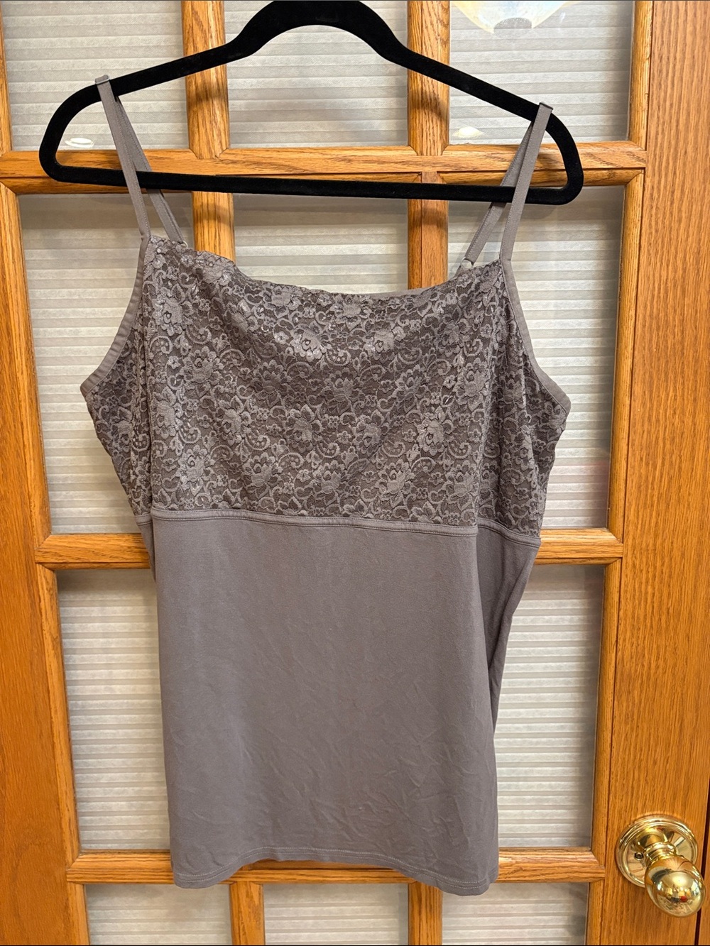 EUC Lane Bryant Lace-Trim Spaghetti Strap Chemise